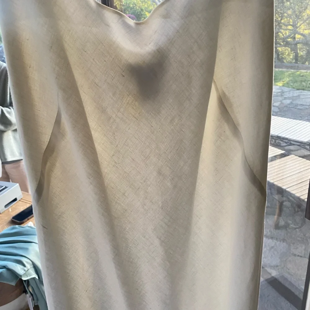 Banana Republic, Vintage Women’s Elegant White Maxi Dress, Linen, Size 10 - Picture 4 of 8